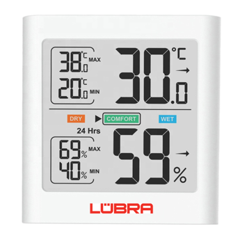 Frontansicht Thermo- Hygrometer